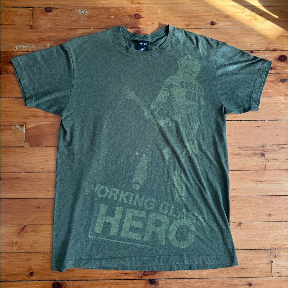 ⚡️3/$25 Green Day Working Class Hero Shirt XL Hard Rock Cafe Sig Series 24 band